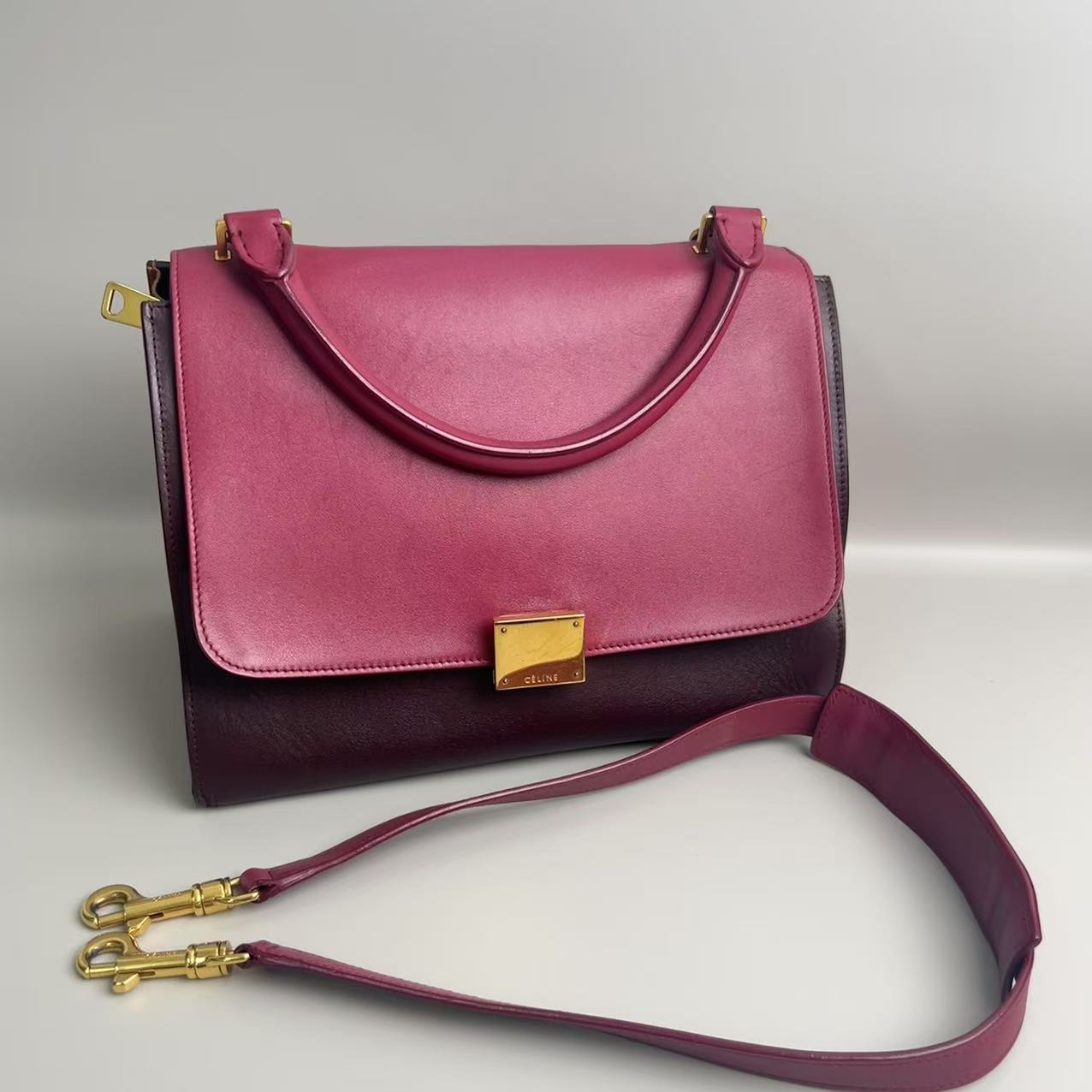 Celine tricolor Trapeze Bag