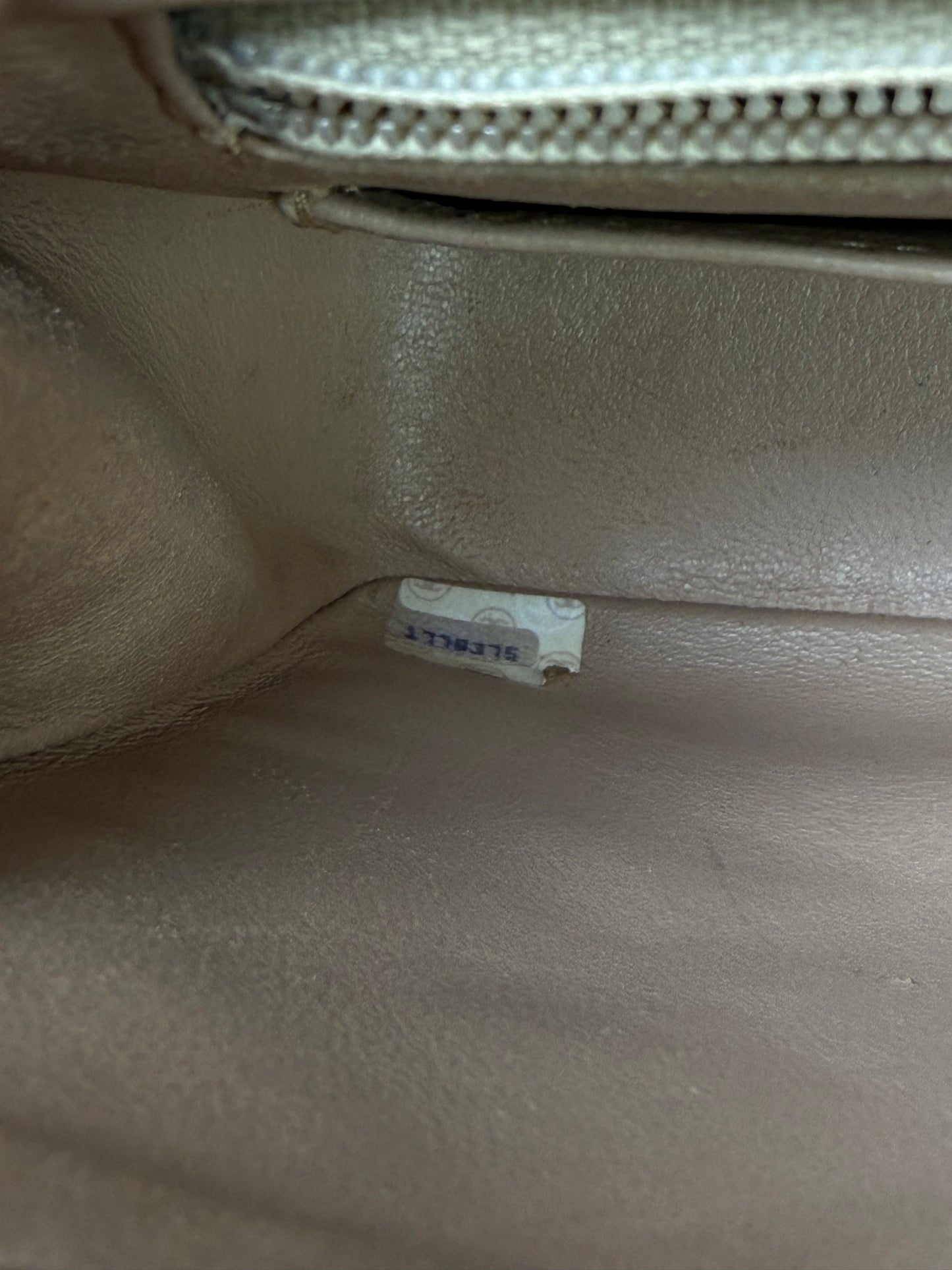 Chanel Diana Single Flap Beige Lambskin