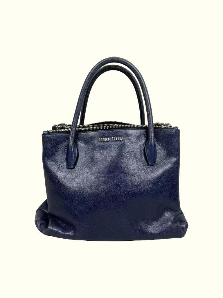 MIUMIU Leather Vintage Tote Bag
