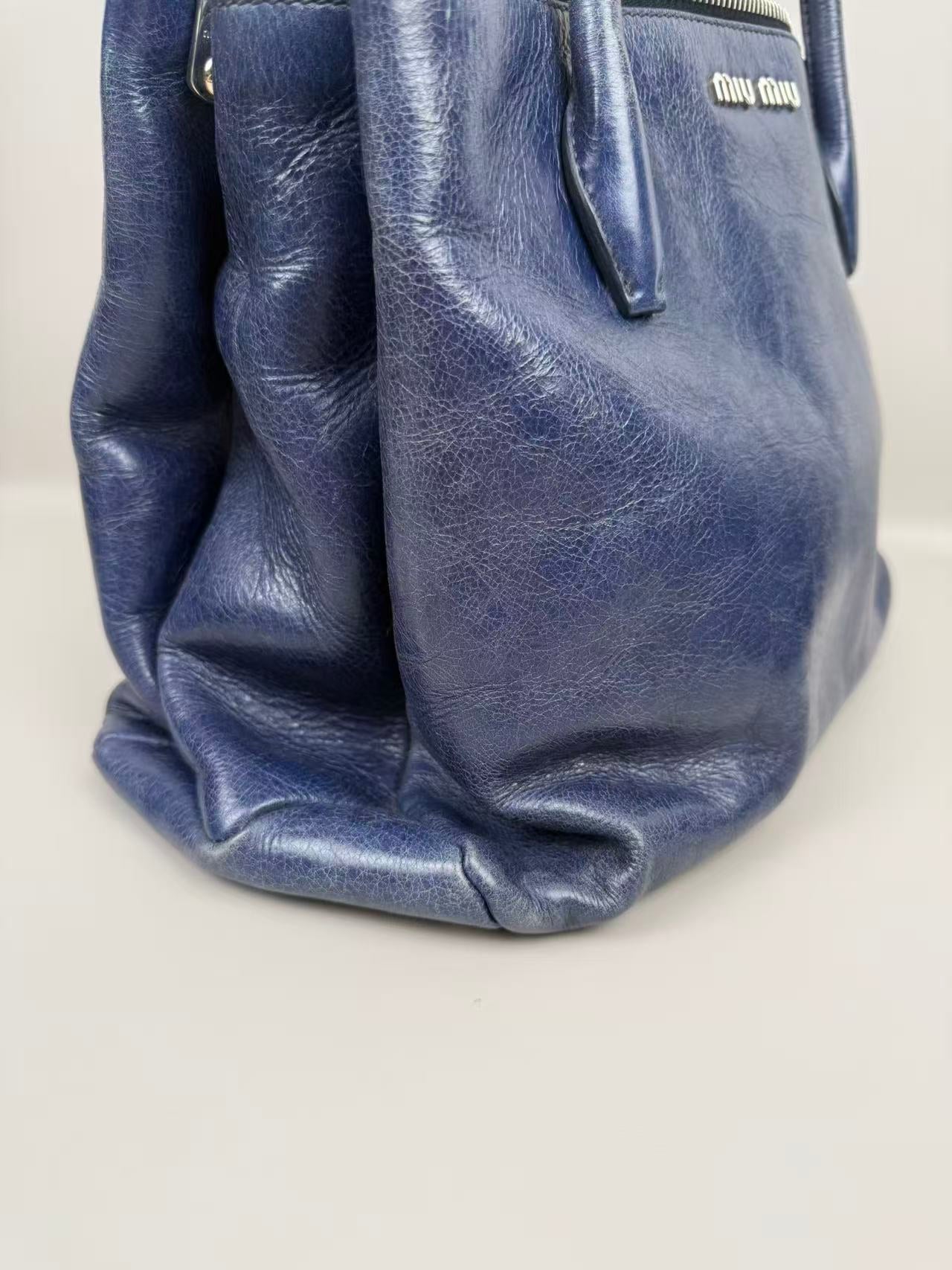 MIUMIU Leather Vintage Tote Bag