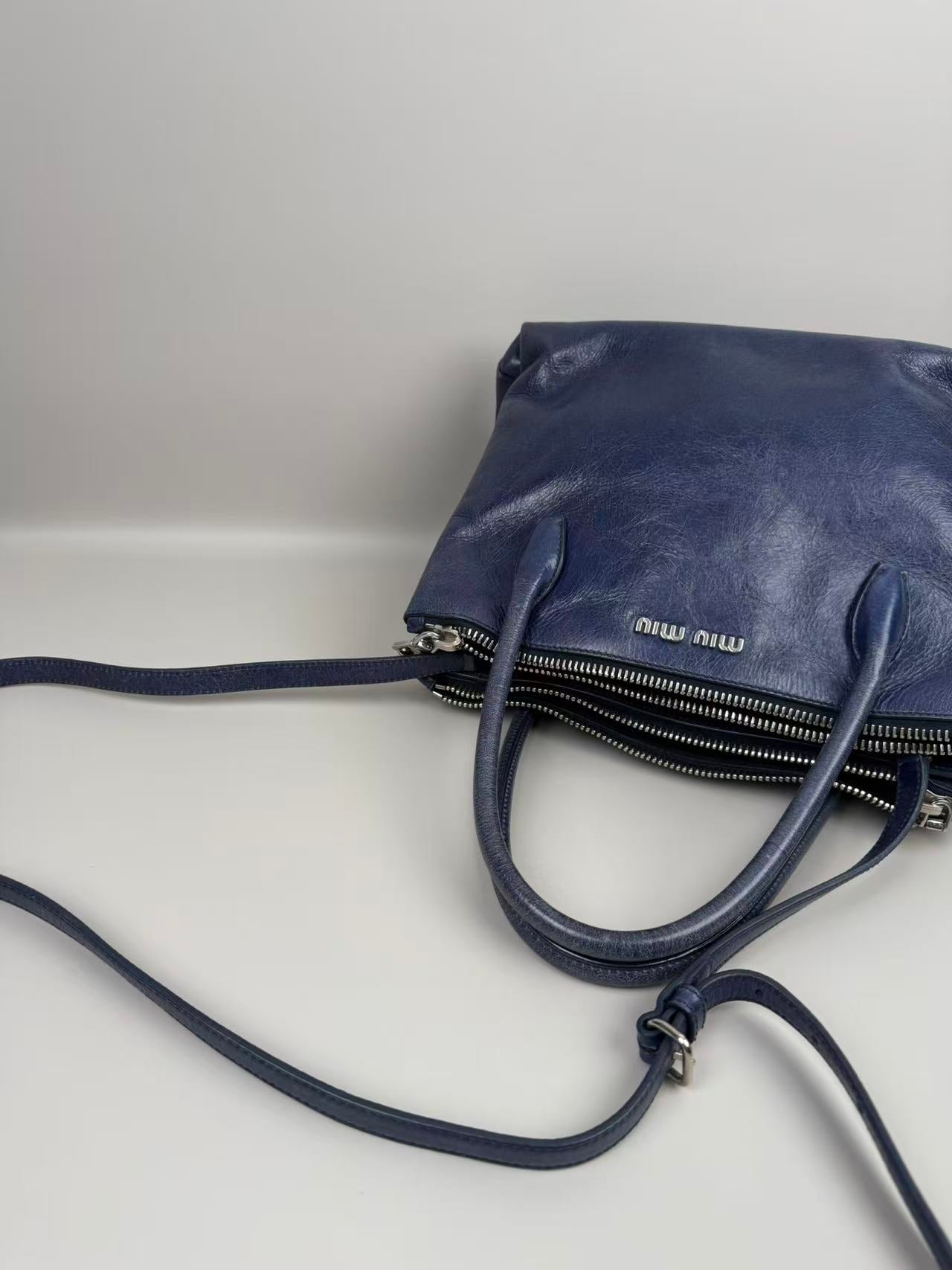 MIUMIU Leather Vintage Tote Bag