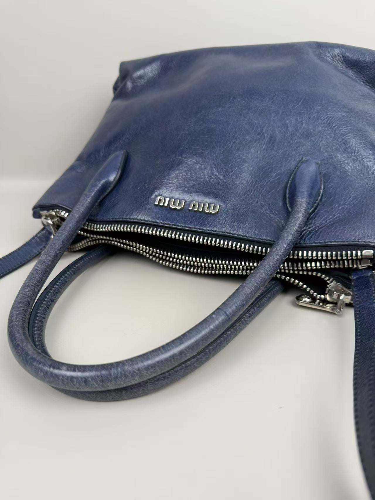 MIUMIU Leather Vintage Tote Bag