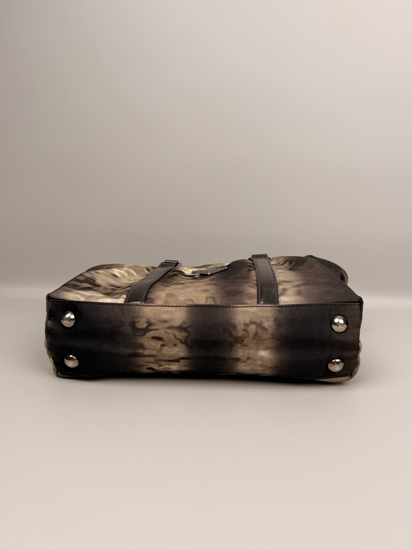 Prada Printed Tessuto Handle Bag