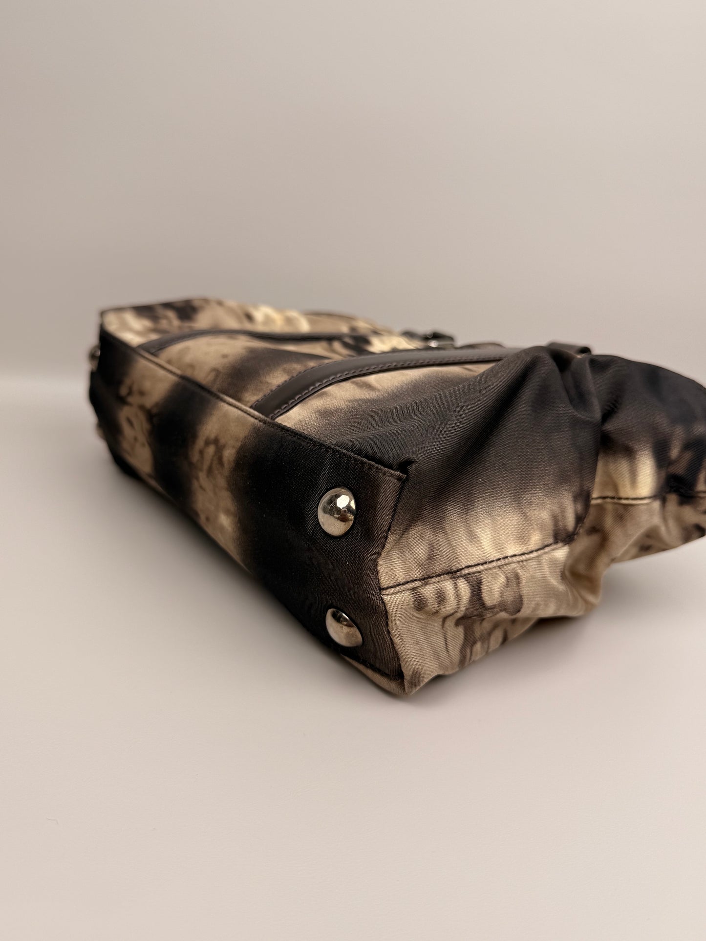 Prada Printed Tessuto Handle Bag