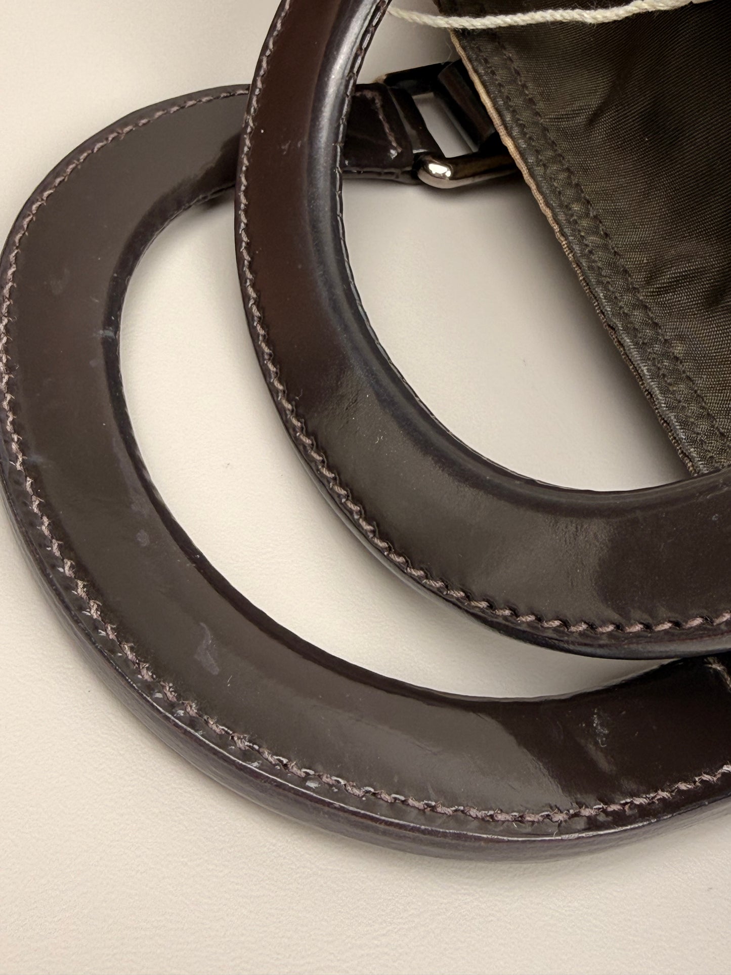 Prada Printed Tessuto Handle Bag