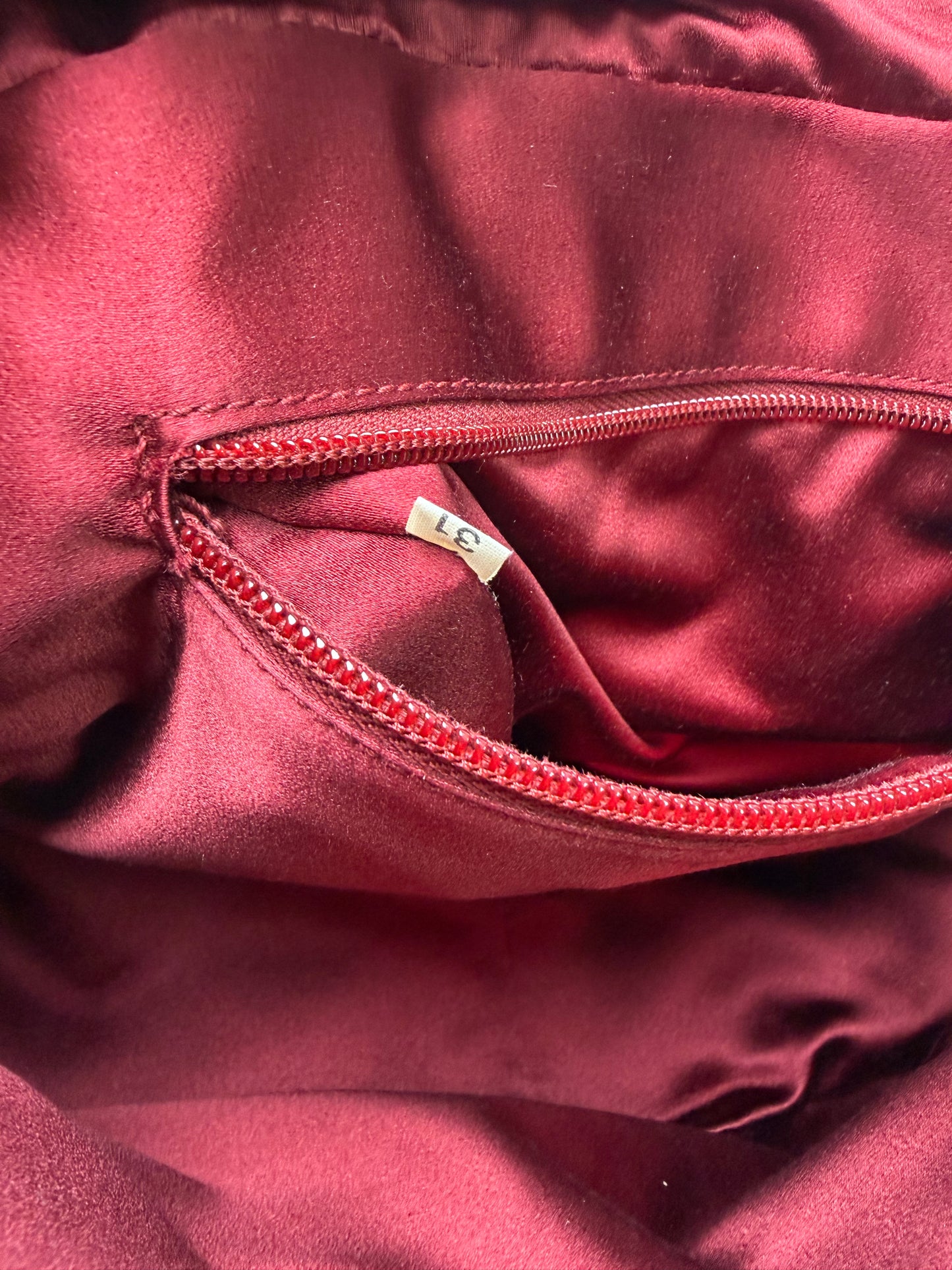 Prada Brown Canapa Bauletto Handbag Red Beige