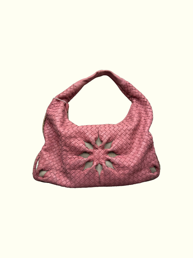 Bottega Veneta Pink Intrecciato Hobo Bag Vintage