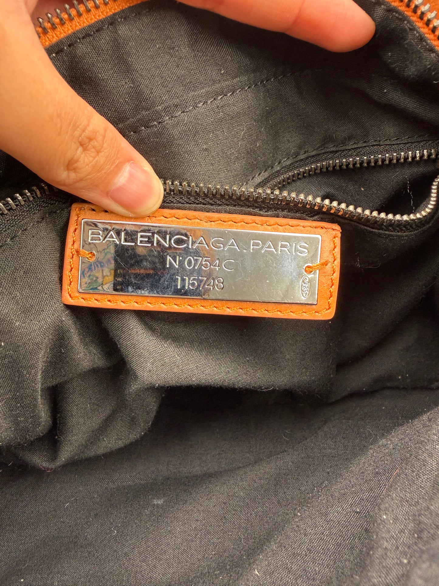 Balenciaga Tan First Leather Vintage Handbag