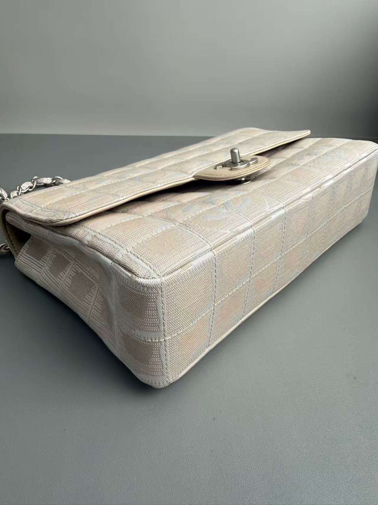 Chanel New Travel Line Flap Bag (Jacquard Grid)