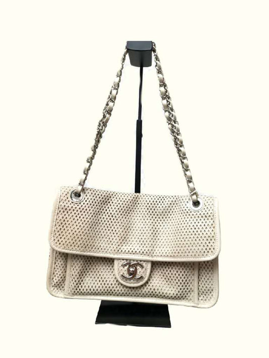 Chanel Perforated Leather Flap Bag