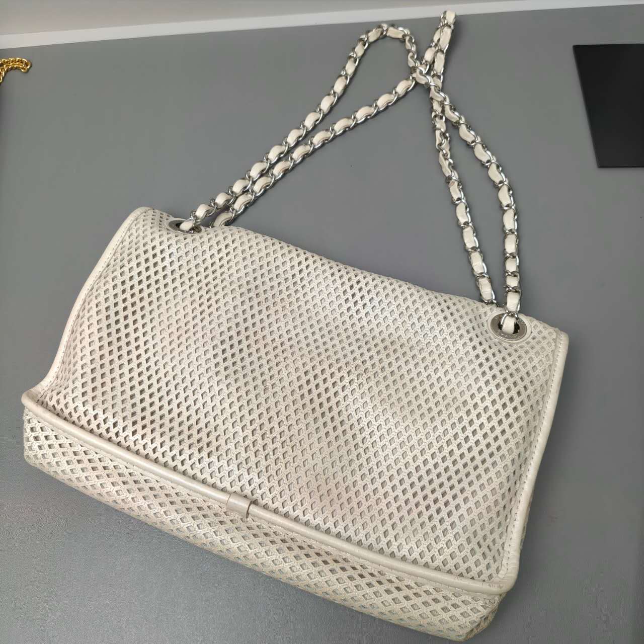 Chanel Perforated Leather Flap Bag
