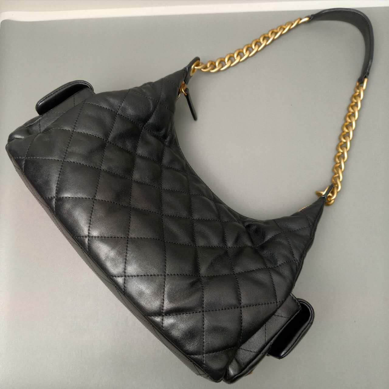 Chanel Calfskin Multi-Pocket Hobo Bag