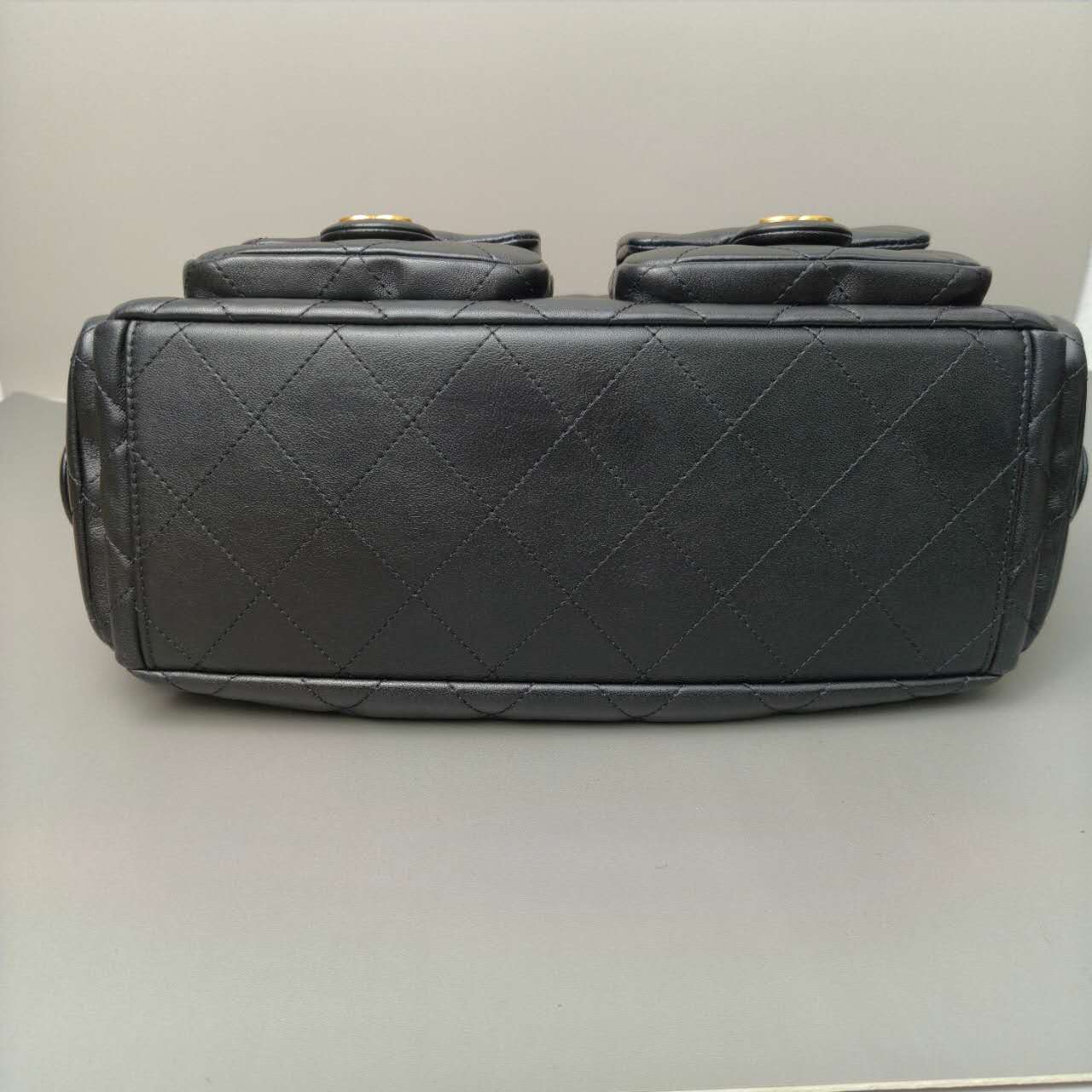 Chanel Calfskin Multi-Pocket Hobo Bag