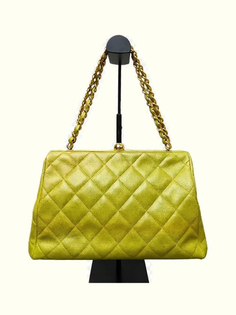 Chanel Quilted Caviar Chain Tote