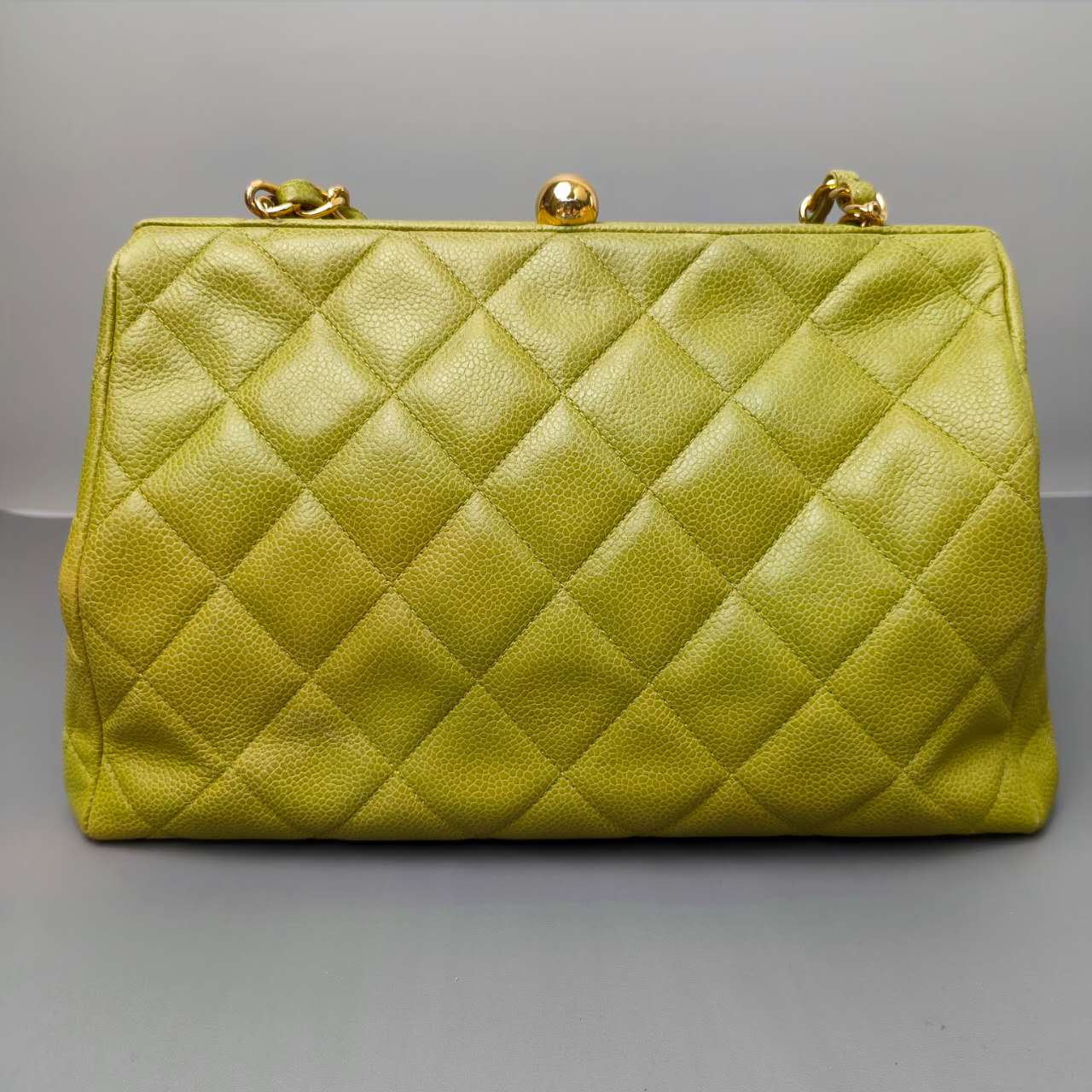Chanel Quilted Caviar Chain Tote