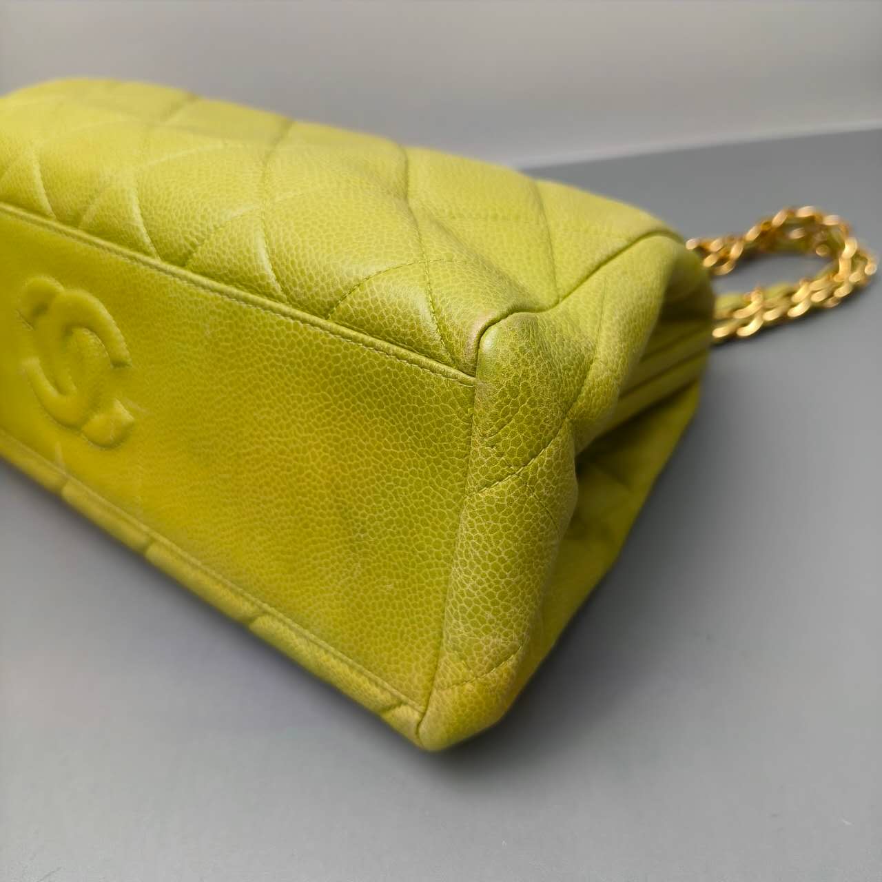 Chanel Quilted Caviar Chain Tote