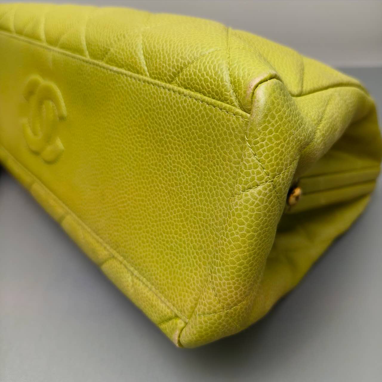 Chanel Quilted Caviar Chain Tote