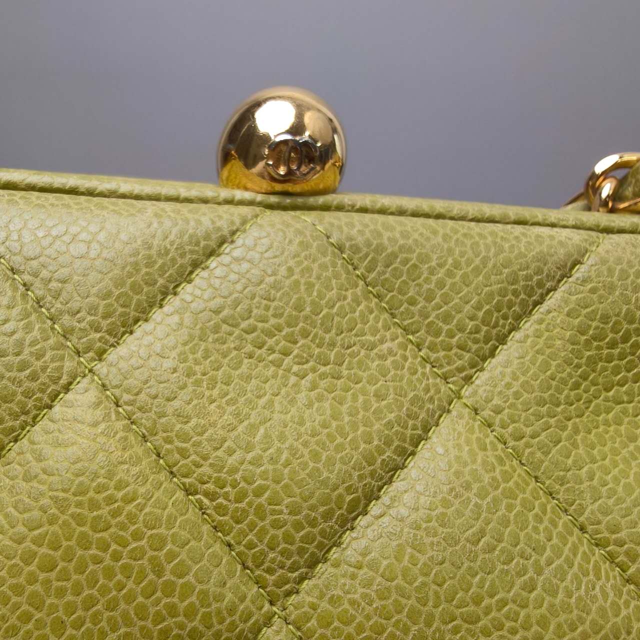 Chanel Quilted Caviar Chain Tote
