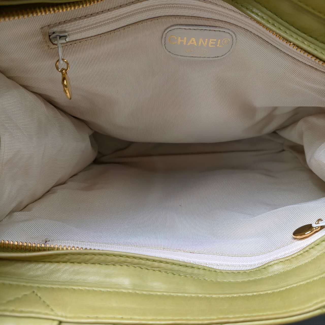 Chanel Quilted Leather Tote Bag