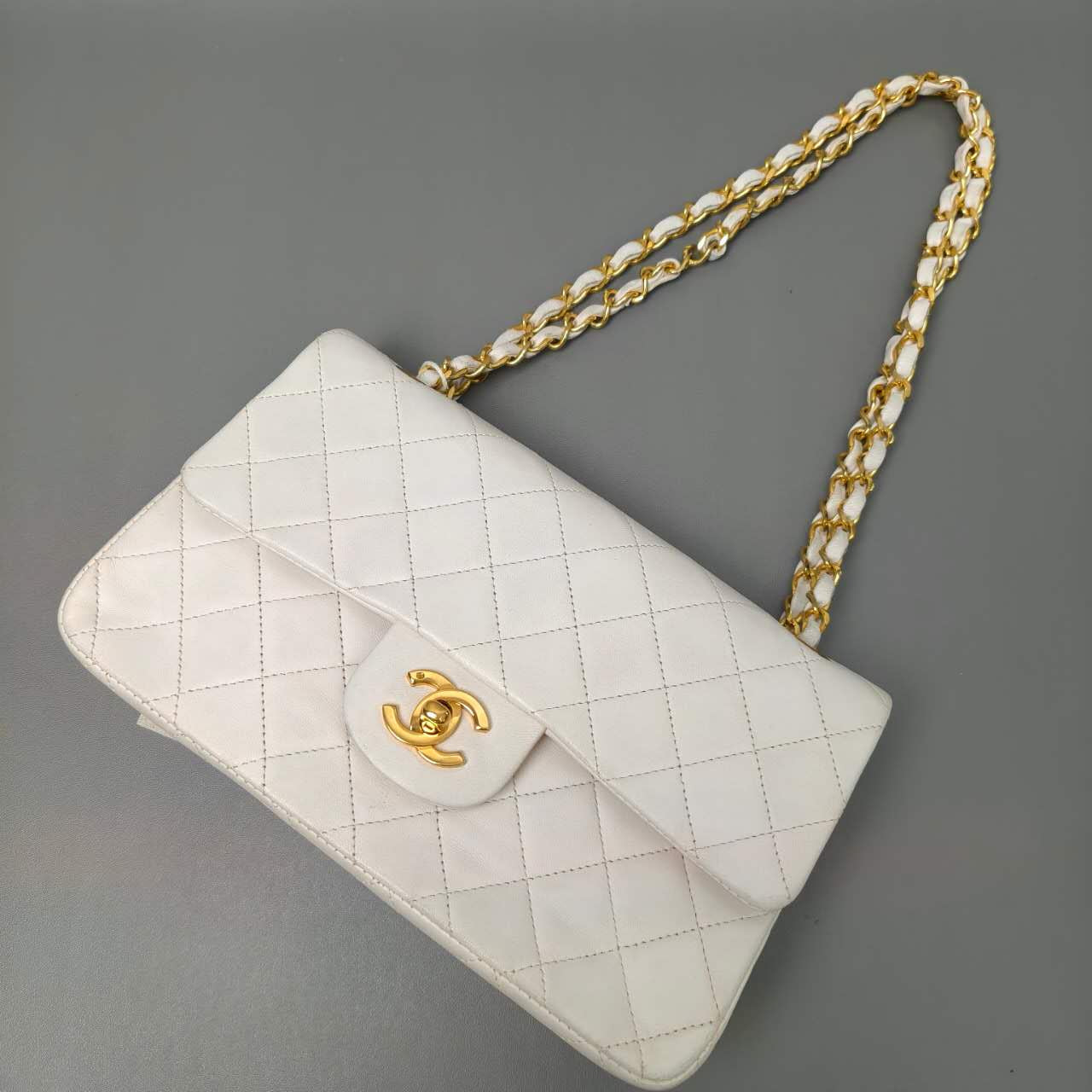 Chanel Classic Flap Bag in White